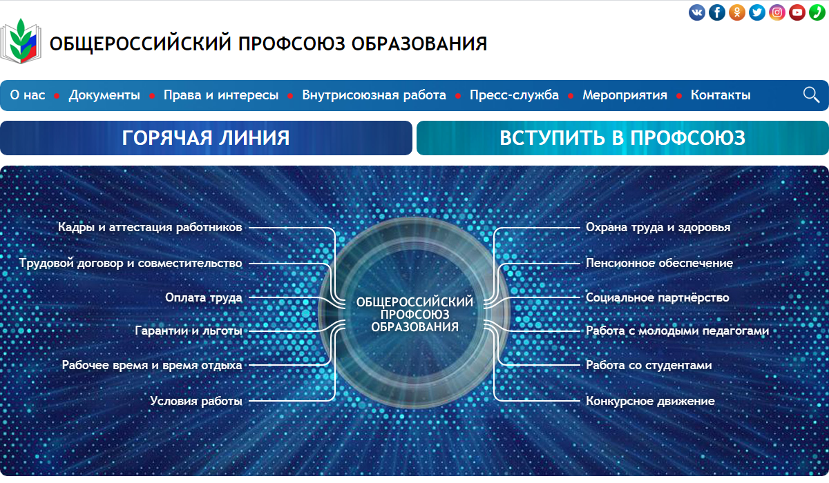 АИС Профсоюз образования подключение к информационной базе на сайте reestr.eseur.ru 